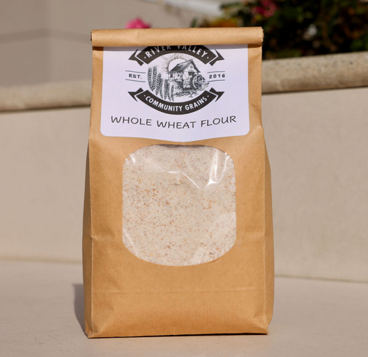 River Valley Community Grains Whole Wheat Flour Bag - 6 bags x 2 LB case