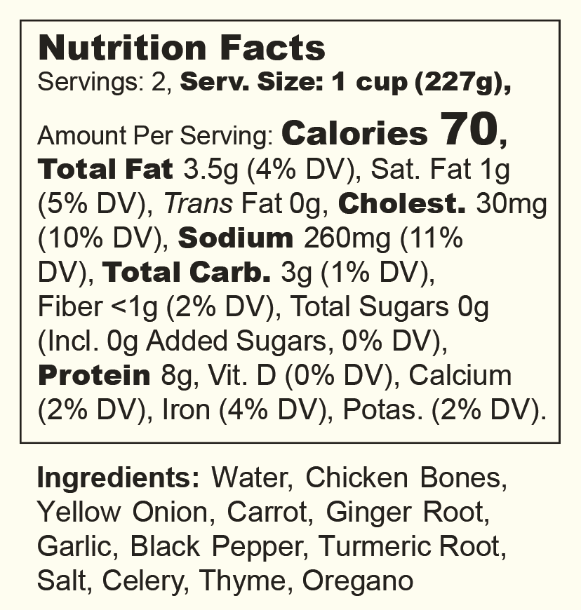 Nourishing Halal Chicken Bone Broth