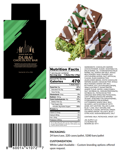 Dubai Chocolate Bar Pistachio