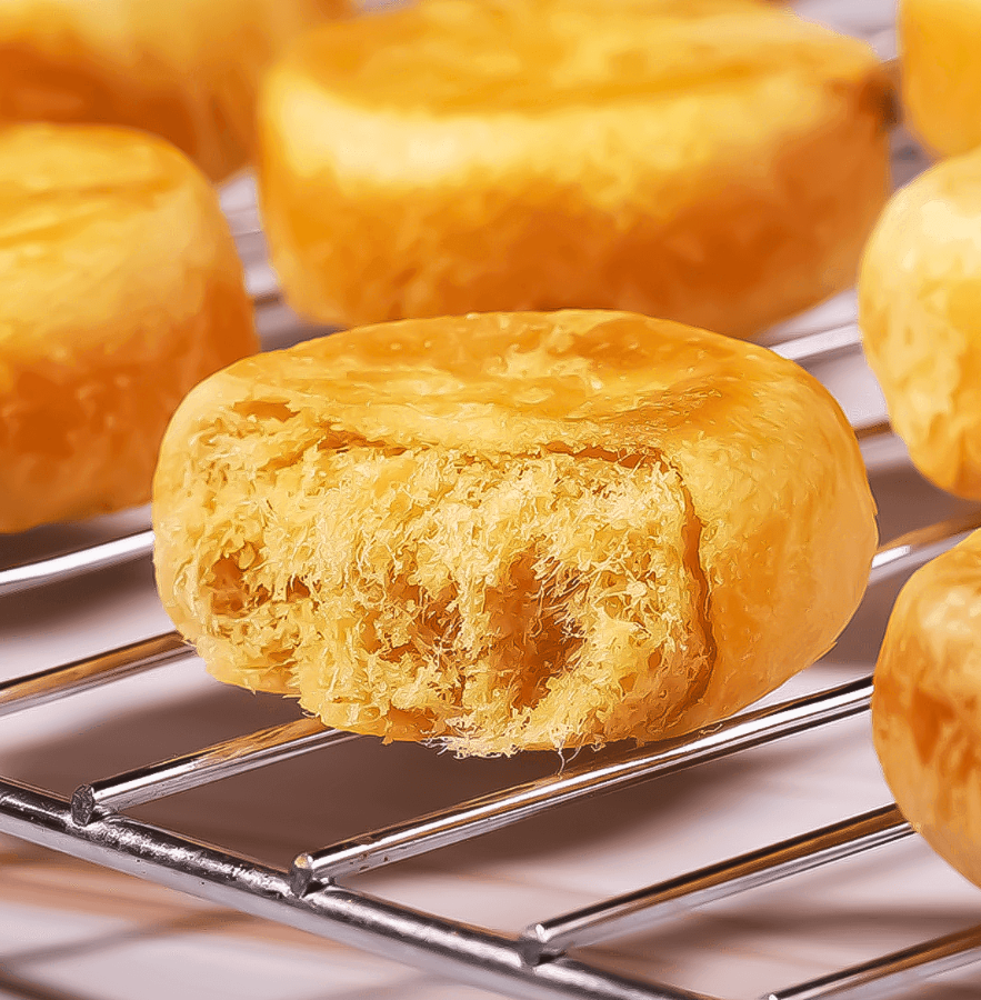 Youchen Cake Seasoned with Chicken Meat Floss 15pcs - 17.46 Oz (495 g)