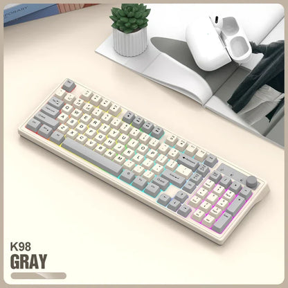98-key Wireless Keyboard Rainbow Light
