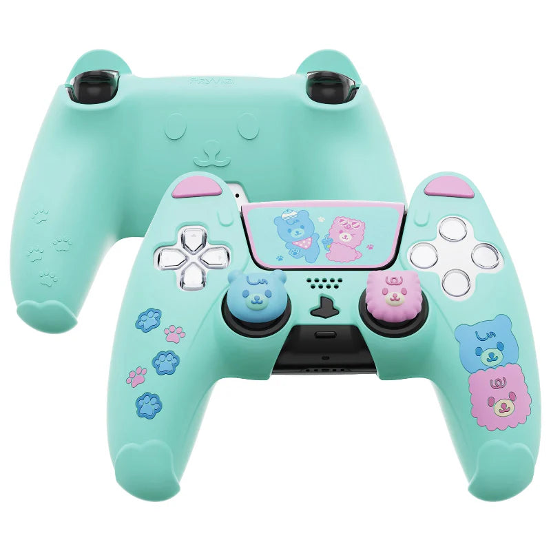 PlayVital Kawaii Bears PS5 Controller Cover