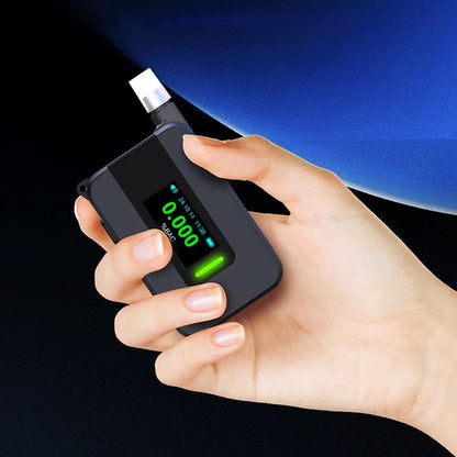 Electrochemical Alcohol Tester Voice Report Non-Contacting Electronic Breathalyzer Portable Alcohol Meter for Professional Use