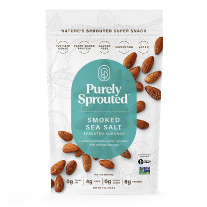Smoked Sea Salt, Sprouted Almonds