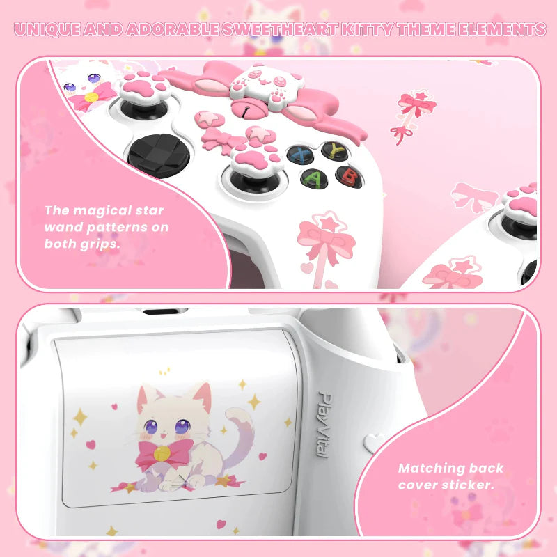 PlayVital Kawaii Cat Xbox Controller Cover