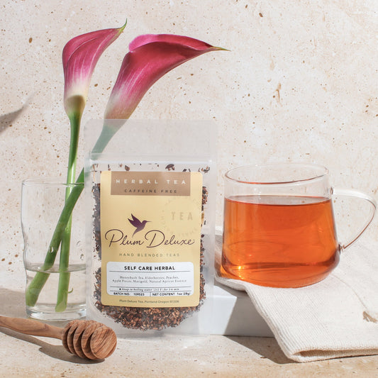 Plum Deluxe Tea The Self Care Blend (Elderberry - Apricot)