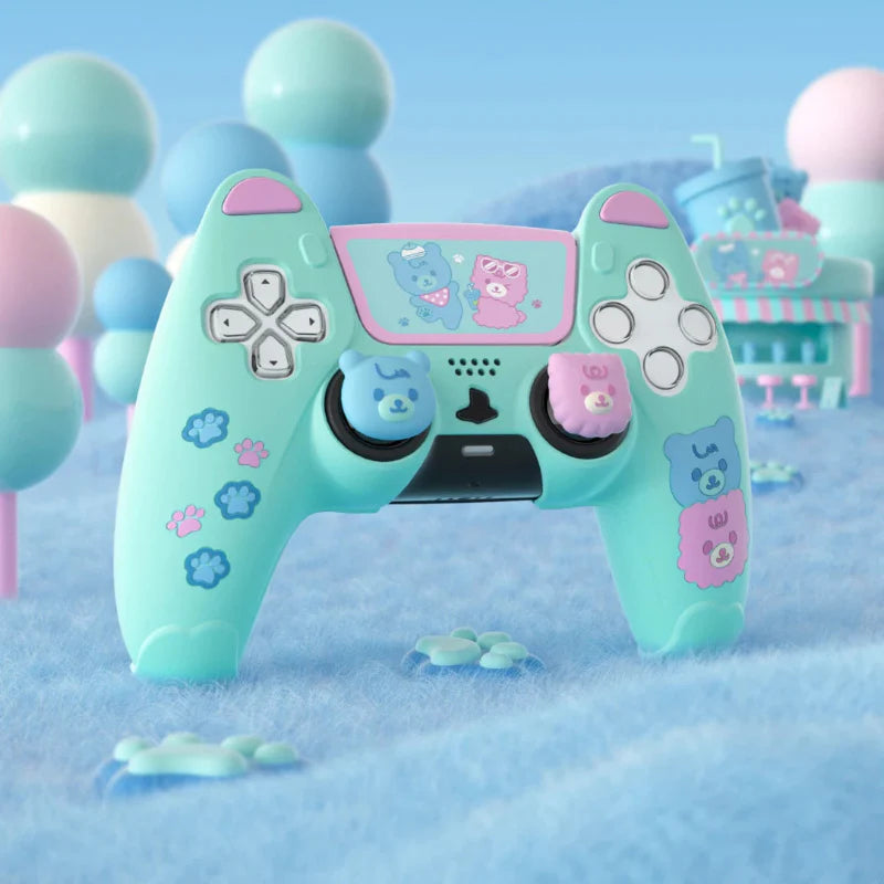 PlayVital Kawaii Bears PS5 Controller Cover