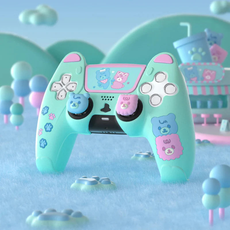 PlayVital Kawaii Bears PS5 Controller Cover
