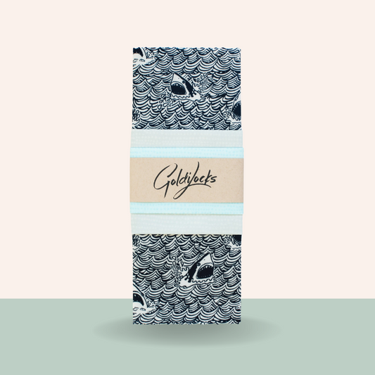 Goldilocks Goods Beeswax Food Wraps: Sharks Set of 3