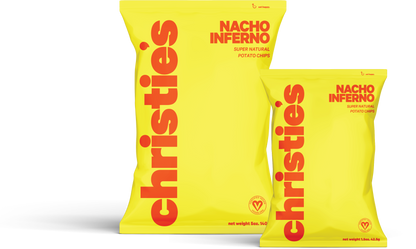 Christie's Nacho Inferno Potato Chips Bag - 6 bags x 1.5oz case