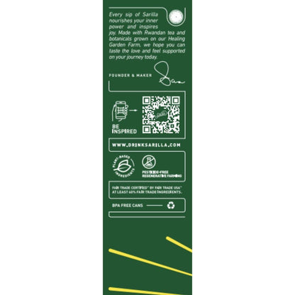 Sarilla Organic Antioxidant Green Tea Spritzer - 12 Cans