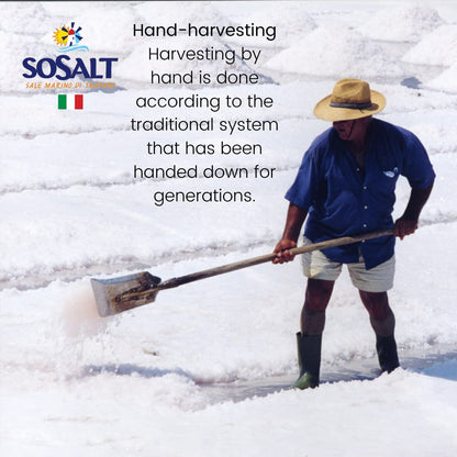 SoSalt, Fine Sea Salt from Sicily, 22 lb (10kg)