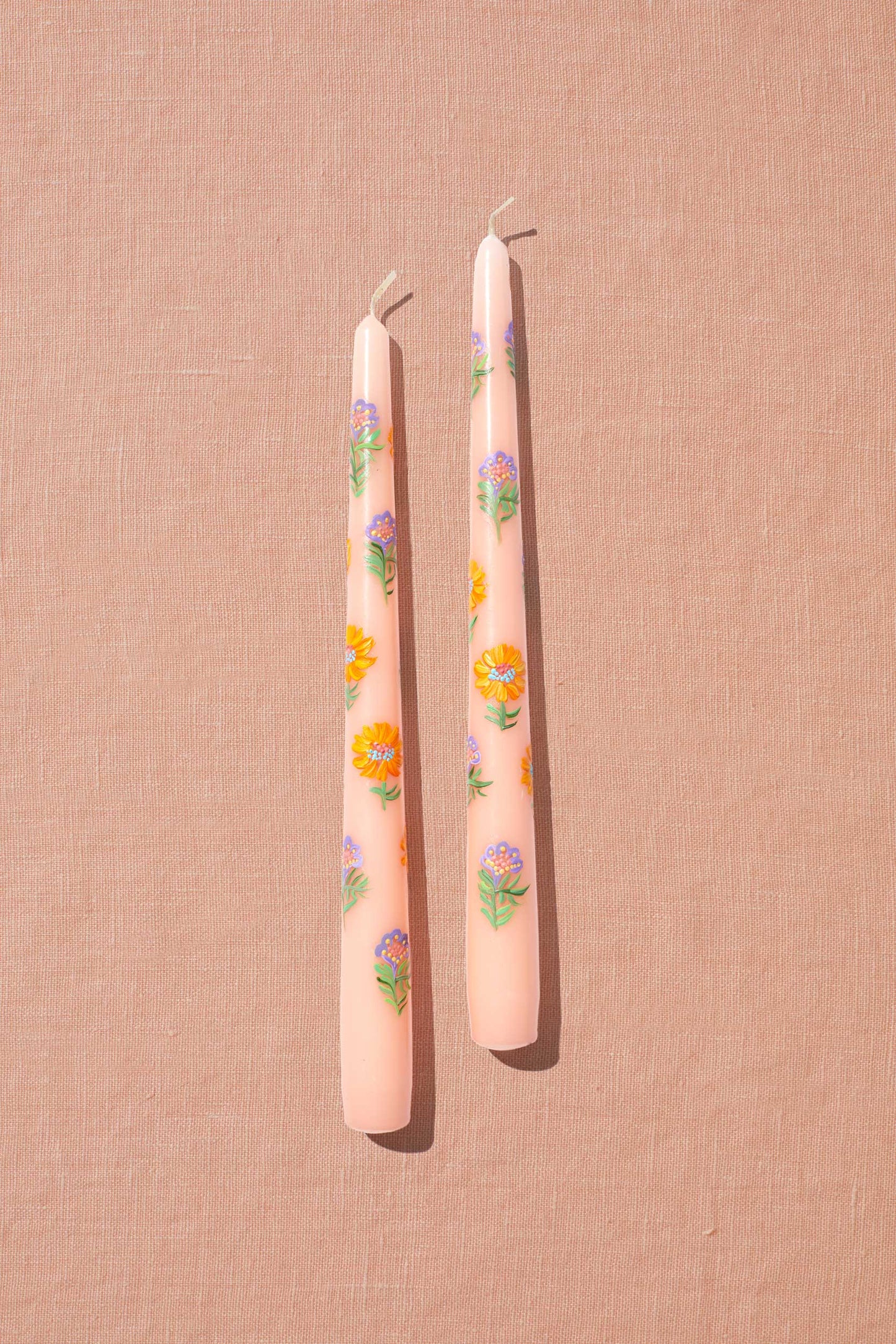 Spring & Mulberry Chocolate Handpainted Candles