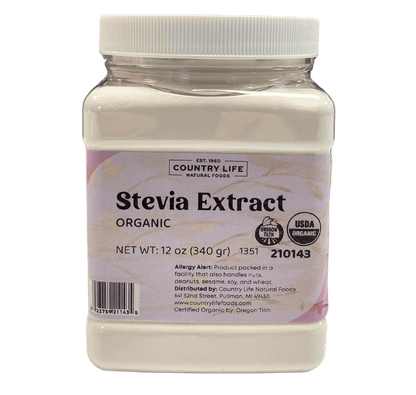 Stevia Extract Powder, White, Organic