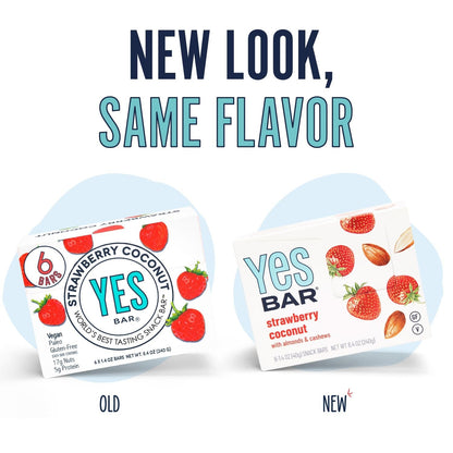 YES BAR® Strawberry Coconut Pack - 6 Packs