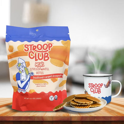 Stroop Club Mini Traditional Caramel Organic and Plant Based Stroopwafels
