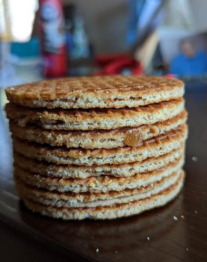 Stroop Club Gluten Free Traditional Caramel Organic Stroopwafels (NOT VEGAN Box - 12 packs x 2-pack case