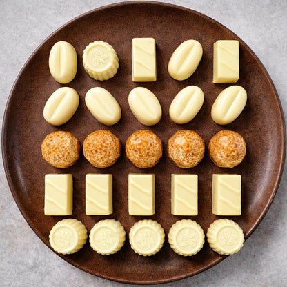 Andy Anand Sugar-Free Belgian White Chocolate Truffles & Pralines, 25 pc, 10.5 oz – Stevia Sweetened, Keto & Diabetic-Friendly Gift Box