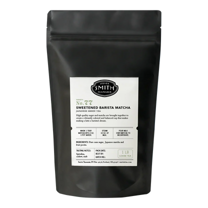 SMITH TEAMAKER - SWEETENED BARISTA MATCHA GREEN TEA NO. 77 (POWDERED, 1 LB)
