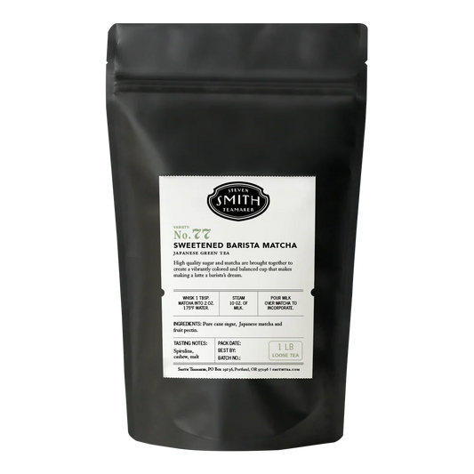 SMITH TEAMAKER - SWEETENED BARISTA MATCHA GREEN TEA NO. 77 (POWDERED, 1 LB)