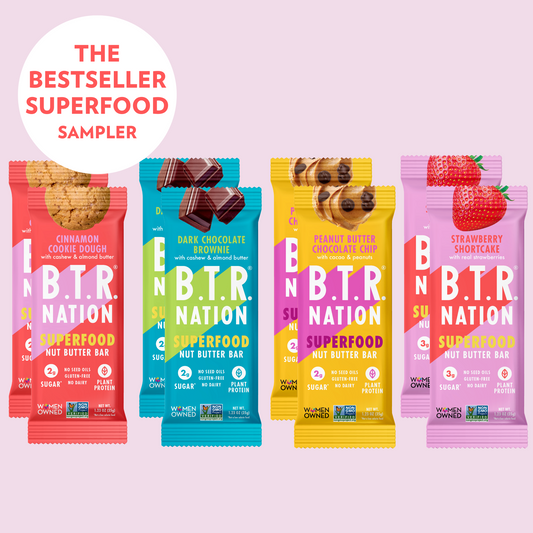 THE BESTSELLER SUPERFOOD SAMPLER PACK (8 Bars) UNDER 200 CALORIES