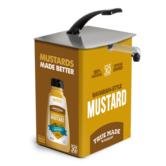 True Made German-Style Stone Ground Mustard All-Natural Bulk Bag-In-Box - 3 Gallon VolPak