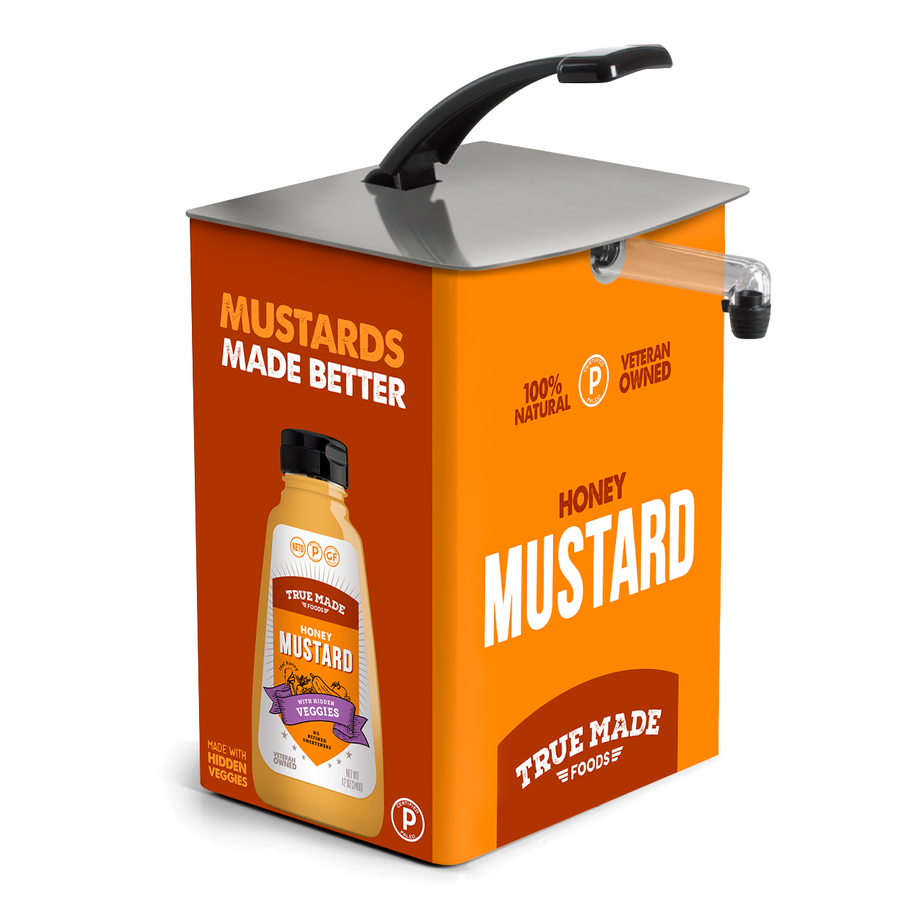 True Made Honey Mustard All-Natural Bulk Bag-In-Box - 3-Gallon VolPak