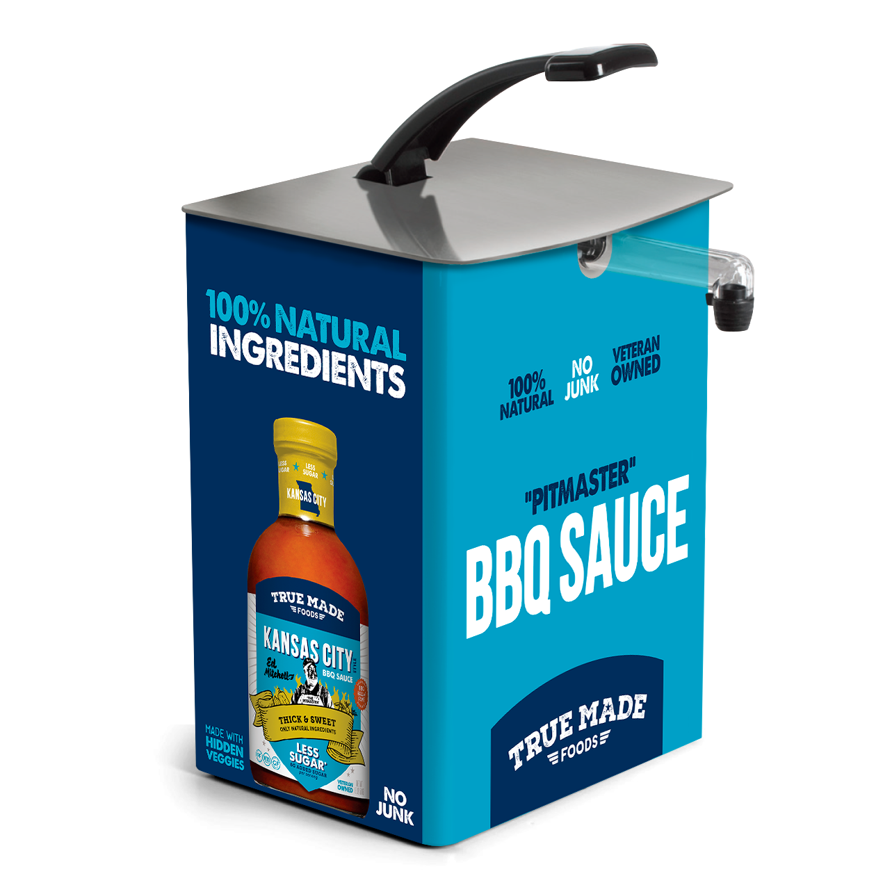 True Made Pitmaster Original Low Sugar BBQ Sauce Bulk Bag-In-Box - 3-Gallon Vol-Pak