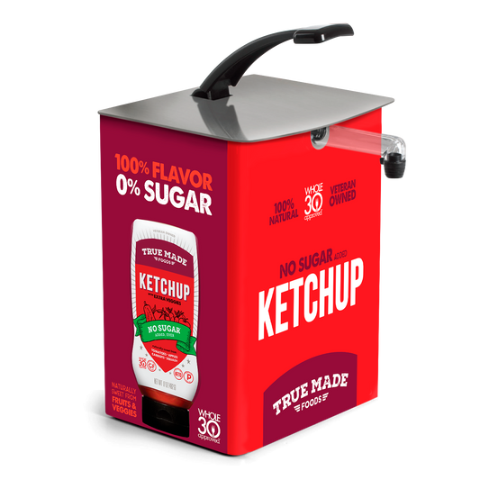 True Made Foods No Sugar Ketchup Bulk Bag-In-Box - 3 Gallons