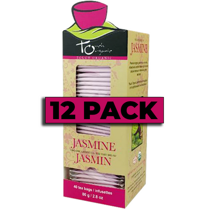 Touch Organic - TRADITIONAL ORGANIC JASMINE GREEN TEA 40 bags - 12 PACK CASE