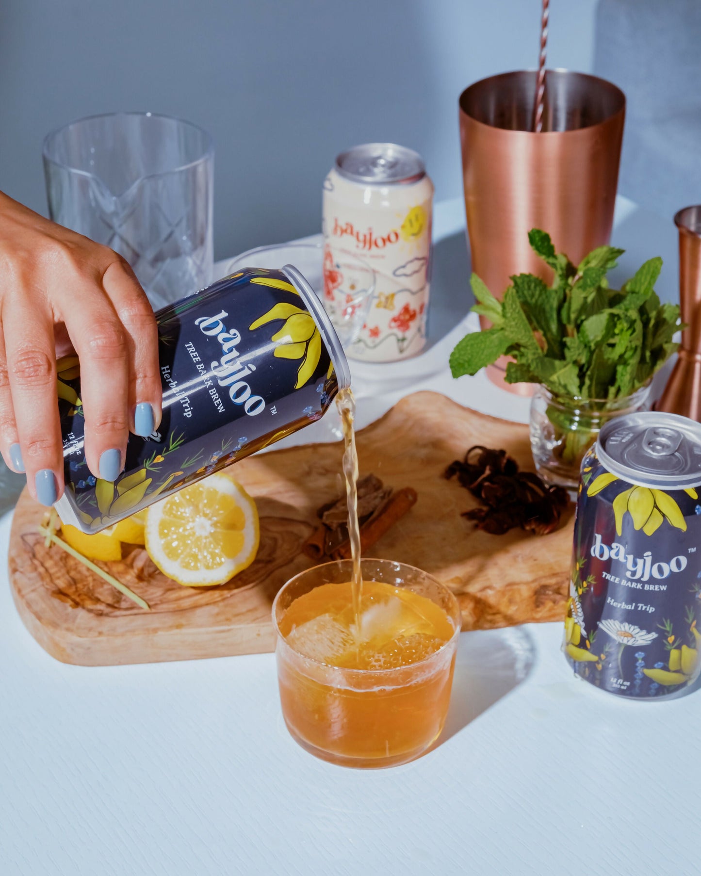 Bayjoo Herbal Trip Tree Bark Brew Can - 12 Cans case