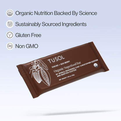 TUSOL Wellness Organic Protein + Superfood Bars