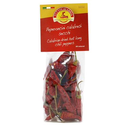 TuttoCalabria Dried Whole Calabrian Chili Peppers – 20 g (0.70 oz)