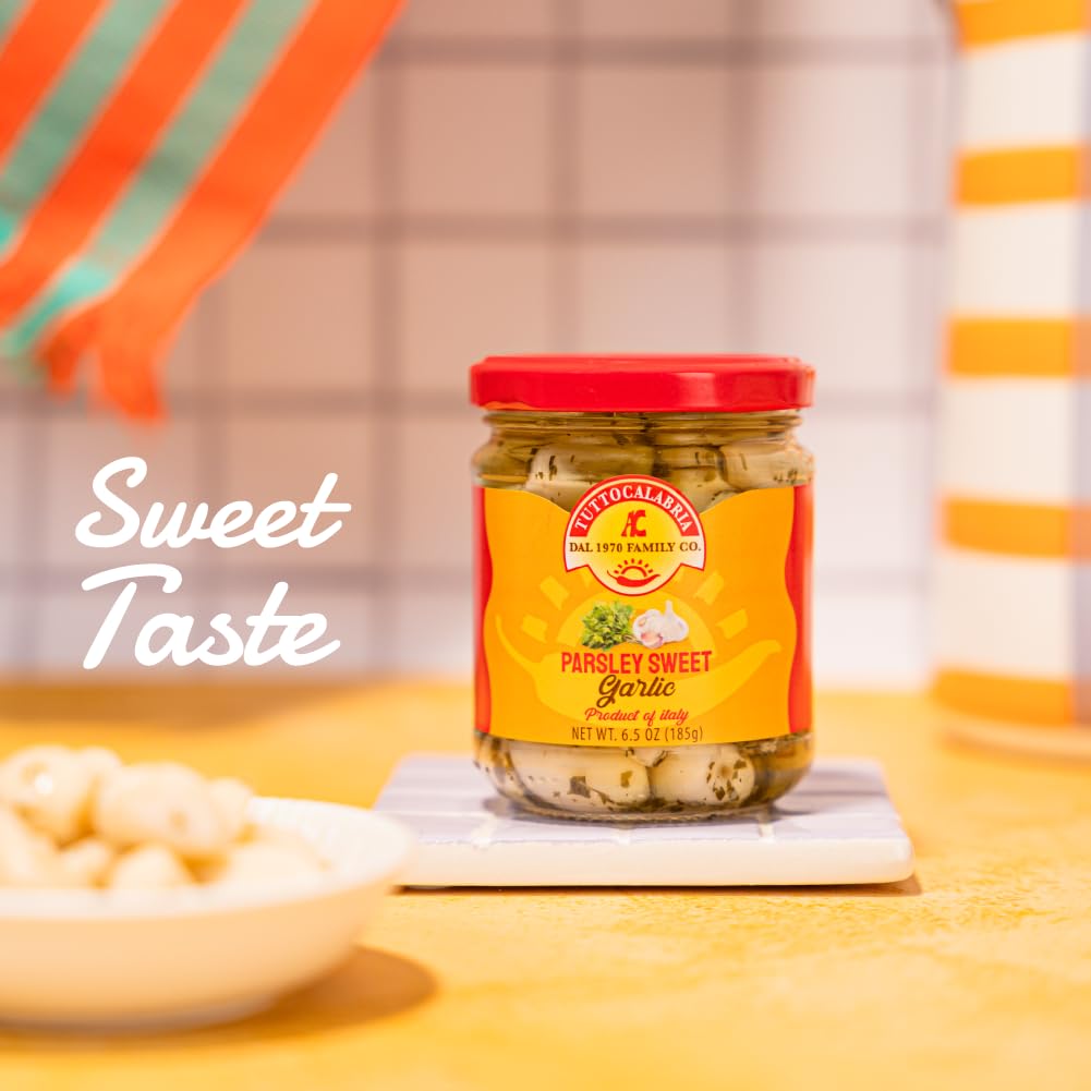 TuttoCalabria, Garlic with Parsley in olive oil, 6.5 oz