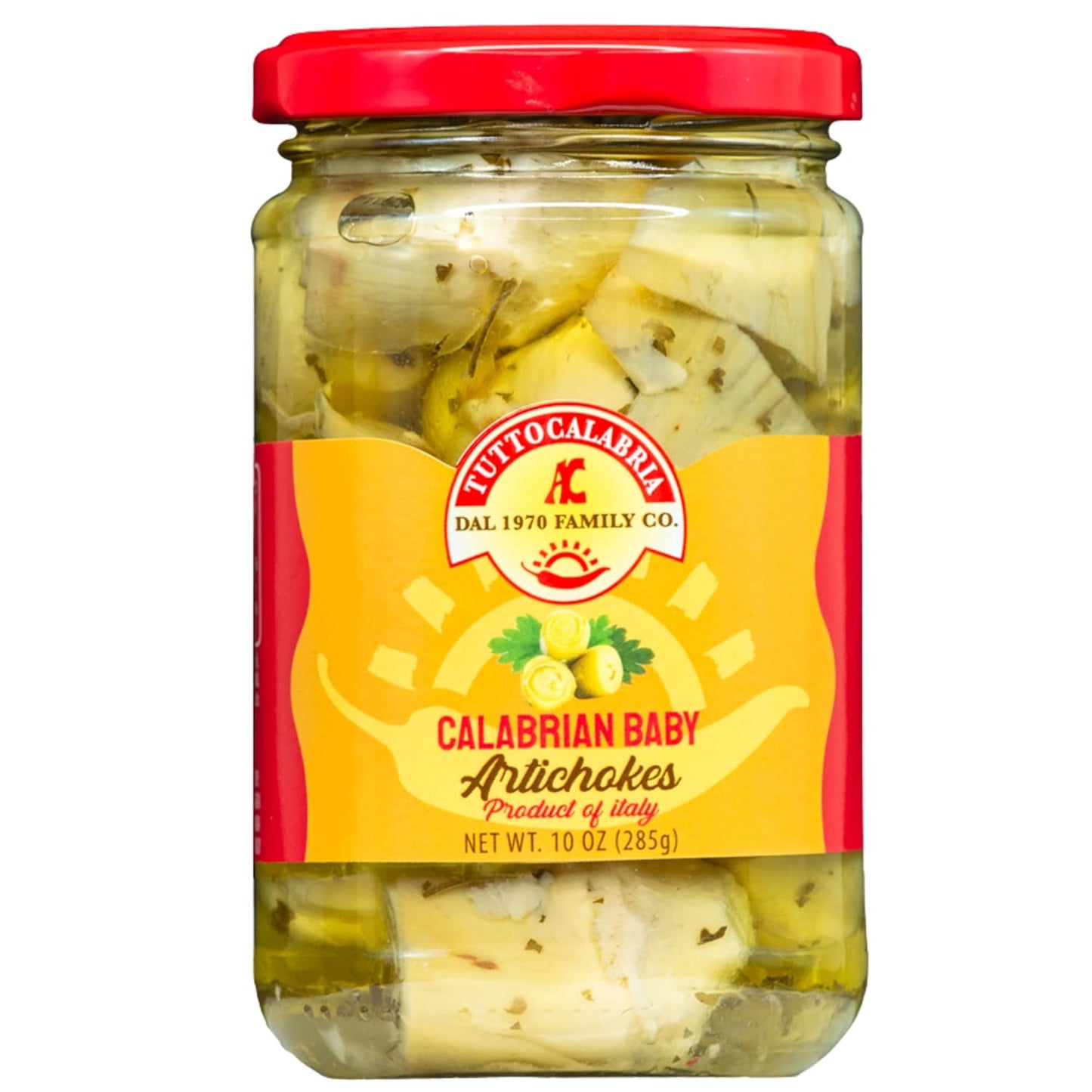 TuttoCalabria, Calabrian Baby Artichokes, 10oz (285g)