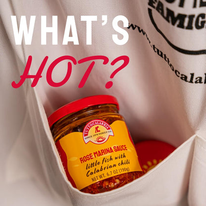 TuttoCalabria, Rosa Marina Sauce - little fish with Calabria chili pepper, 6.5oz (185g)