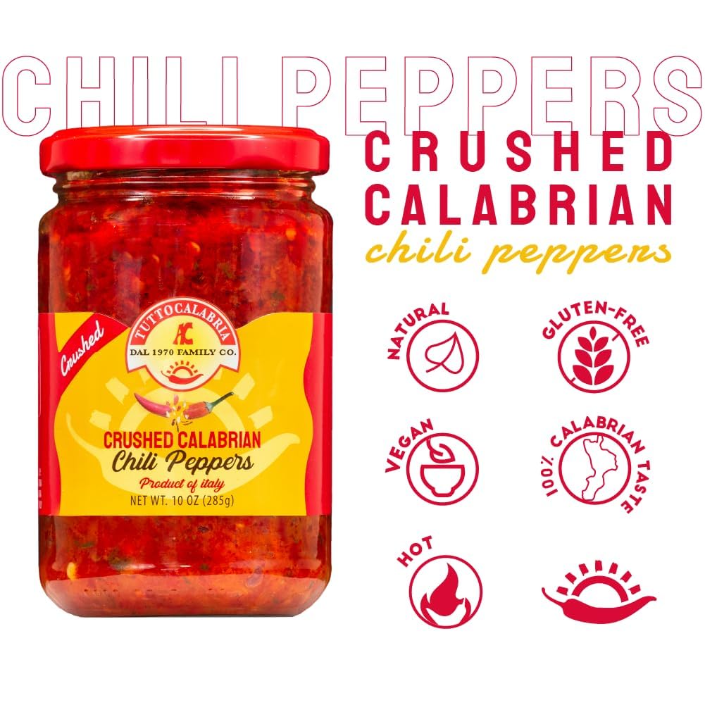 TuttoCalabria Crushed Hot Chili Peppers, 10.2oz