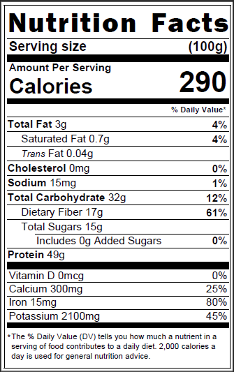 TVP Minced 1/8", No Added Color or Flavor, Non-GMO