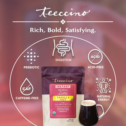 Instant Vanilla Nut Herbal Coffee