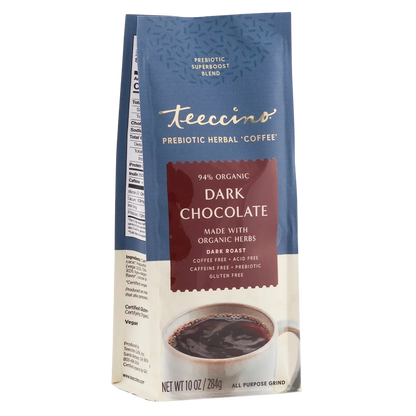Dark Chocolate Prebiotic SuperBoost Herbal Coffee