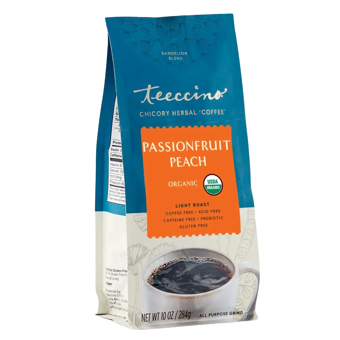 Dandelion Passionfruit Peach Herbal Coffee