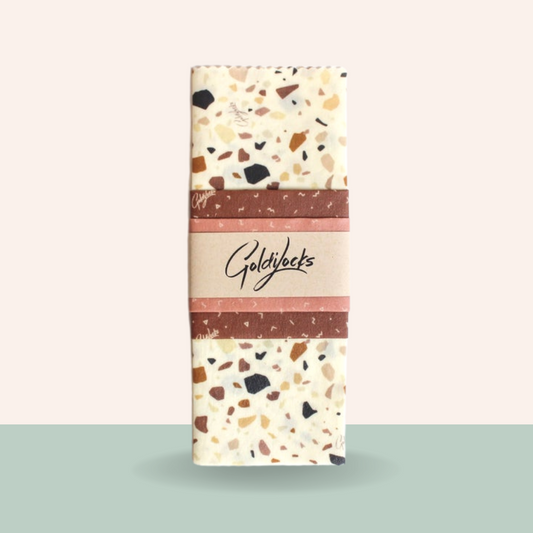 Goldilocks Goods Beeswax Food Wraps: Terrazzo Set of 3