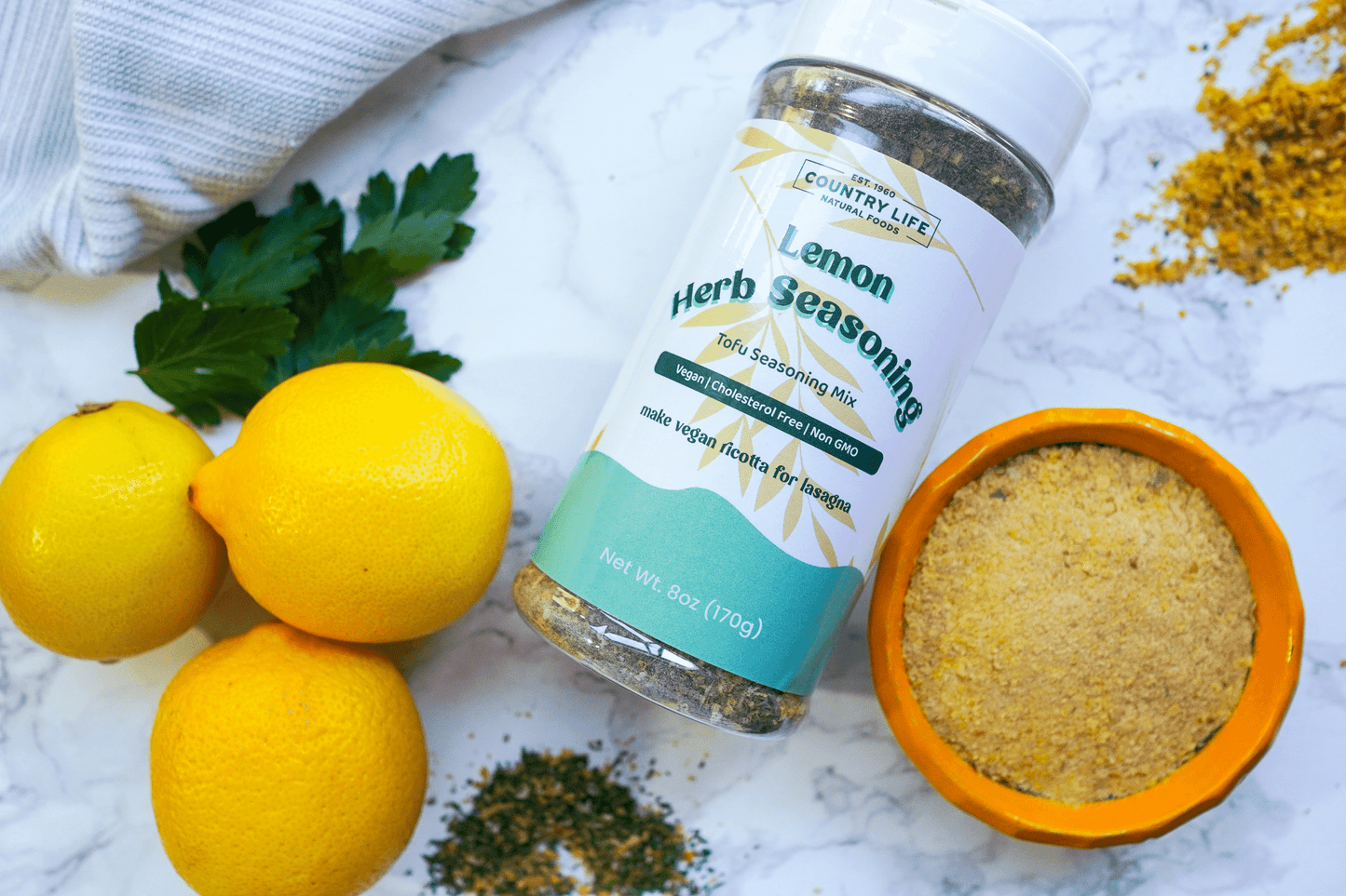 Tofu Scramble Seasoning, Lemon Herb