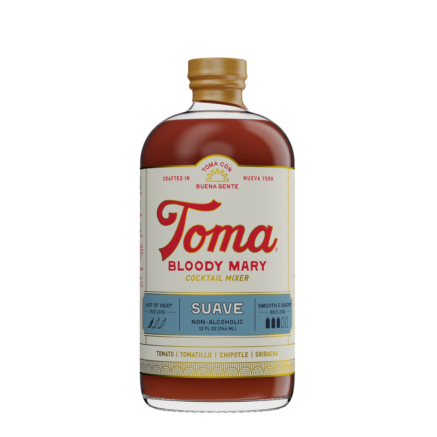 Toma Bloody Mary Mixer - SUAVE - 6 Bottles x 32oz