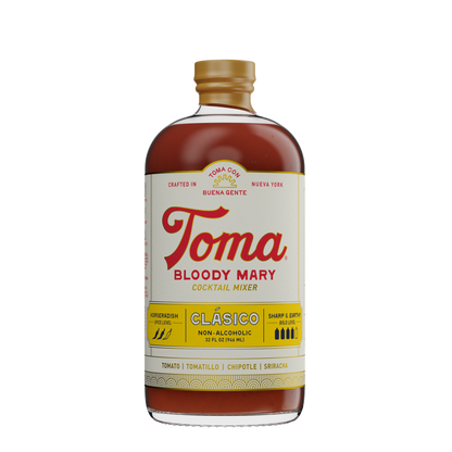 Toma Bloody Mary Mixer - CLASICO - 6 Bottles x 32oz
