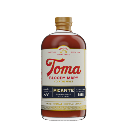 Toma Bloody Mary Mixer - PICANTE - 6 Bottles x 32oz