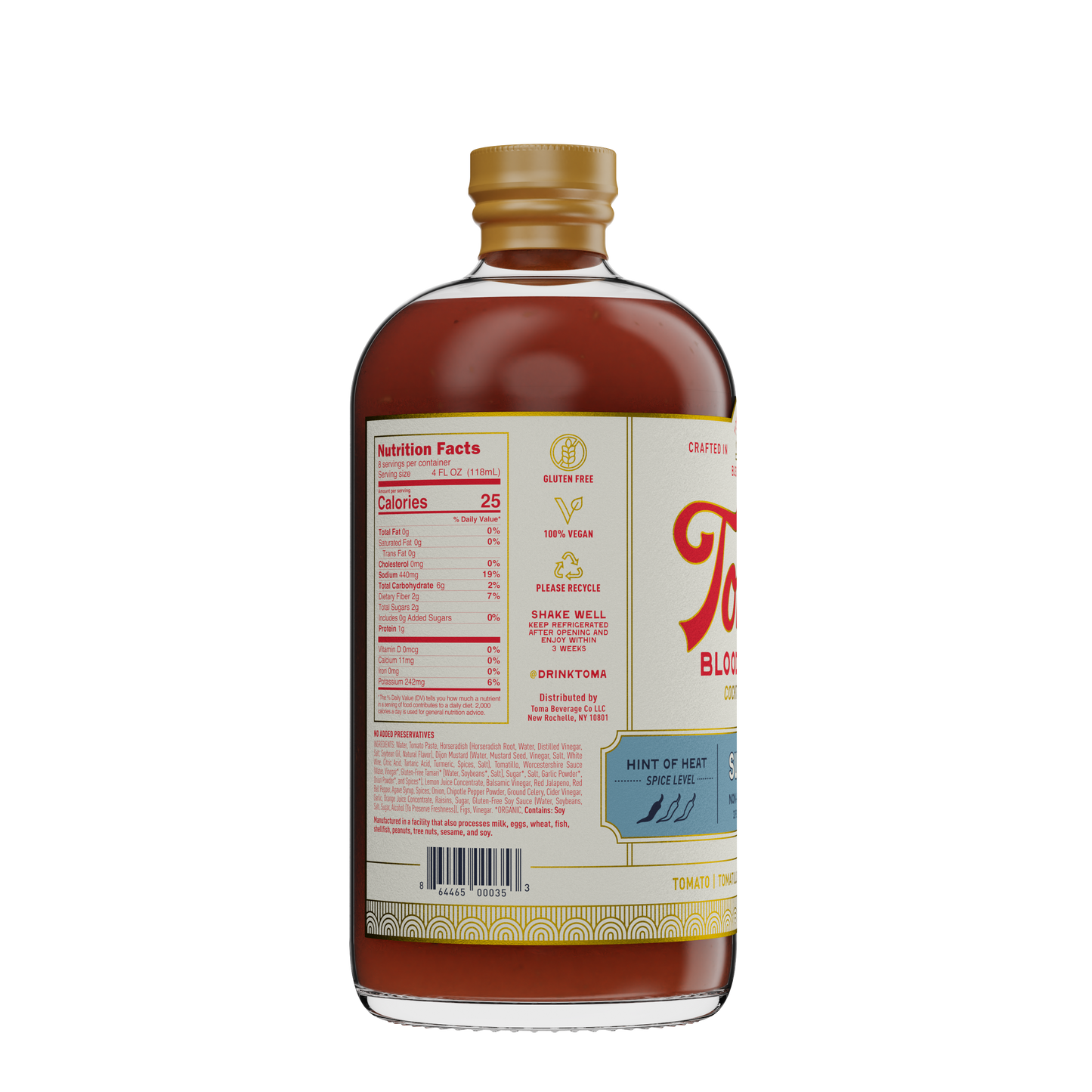 Toma Bloody Mary Mixer - SUAVE - 6 Bottles x 32oz