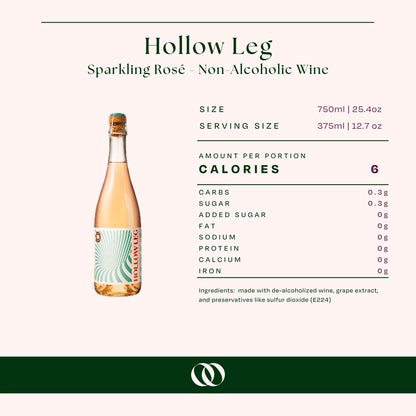 Hollow Leg - Sparkling Rosé - Non-Alcoholic Wine