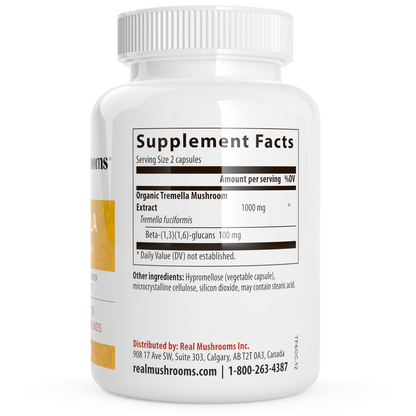 Organic Tremella Extract Capsules by Real Mushrooms