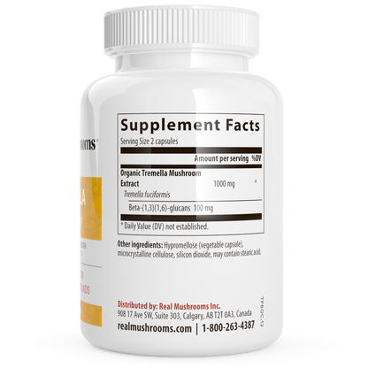 Organic Tremella Extract Capsules by Real Mushrooms